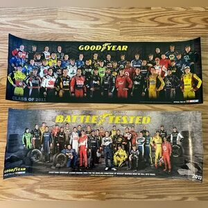 Vintage Goodyear NASCAR Drivers 2011 & 2013 posters